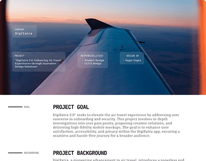 Project thumbnail - "DigiYatra: Enhancing Air Travel Experiences"