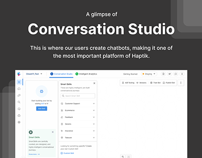 Haptik - A Glimpse of Conversation Studio