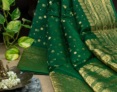Chanderi Silk Saree Collection at Brand Mandir