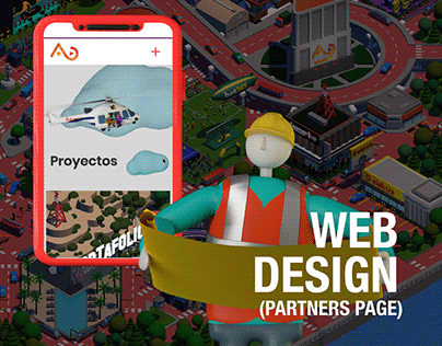 Web design - Interactive company menu for Azteca Play