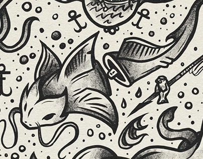 Fish Tattoo Print