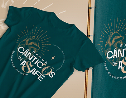 Camiseta T-Shirt Banda Cânticos de Asafe | Igreja