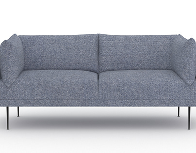 Two seater sofa 3D Modeling & Rendering