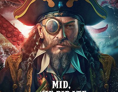 Mid, The Pirate! Midjourney + Photoshop