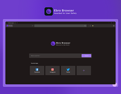 Ebro Browser | Design Concept For PC