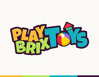 PlayBrix Toys Logo Design