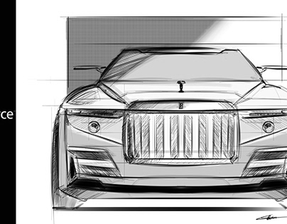 2022 Rolls Royce Phantom Sketch