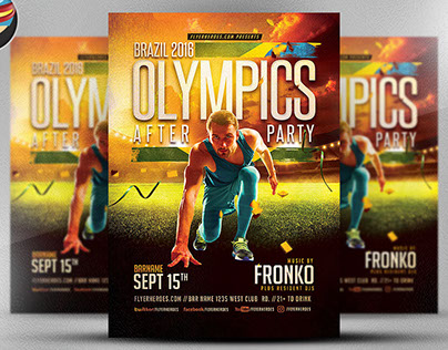 Olympic After Party Flyer Template V2