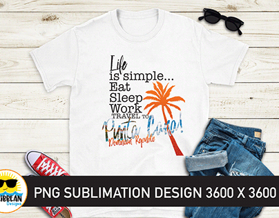 Sublimation Design Download | Punta Cana PNG File