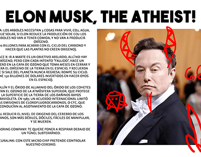Elon Musk, the atheist.