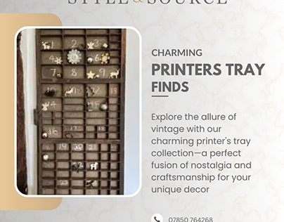 Printers Tray Elegance: Style and Source