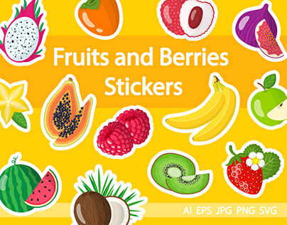 Fruits and Berries Stickers