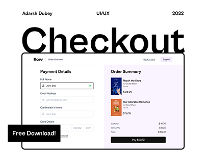 Flow - Checkout Page UI/UX Design