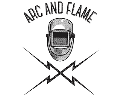 T-Shirt Design | Arc + Flame Welding Helmet