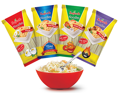 Sajeeb Stick Noodles packaging design