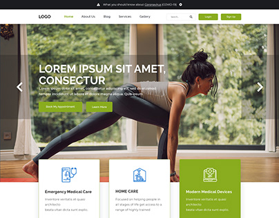 Web Design for Wellness Site.