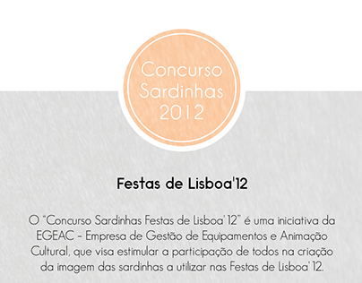 Concurso Sardinhas - Festas de Lisboa'12