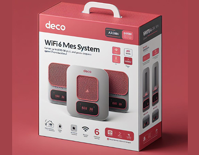 Product Packaging Design For WiFi 6 Mesh System
