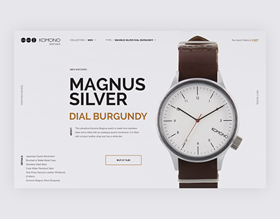 KOMONO Watches Shop Concept / #365designdays