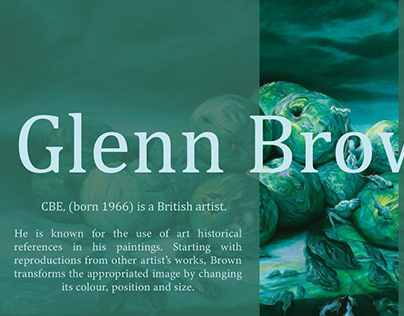 presentation about artist Glenn Brown