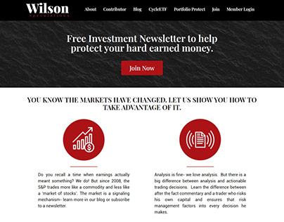 Wilson Speculations - A capital market consultant