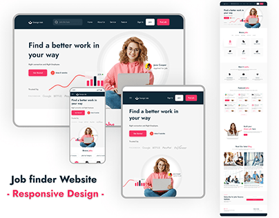 Job Finder Website Responsive Design