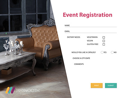 Maynooth Registration Form - interactive