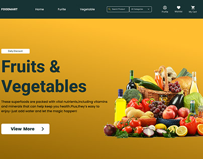 Fruite and Vegetable Landing Page