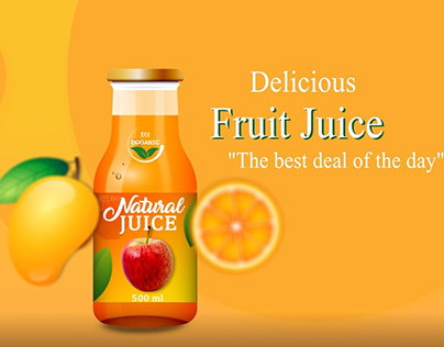 Fruit juice product animation Ad , Motion
