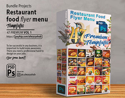 Restaurant Food Flyer Menu Templates