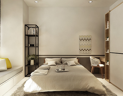 3D | Minimalist Bedroom Design