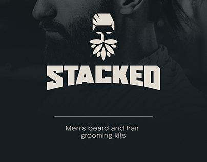 Stacked- Men's Grooming kit (Packaging/label Design)