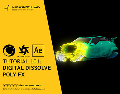 Digital Dissolve Poly Fx - Cinema 4D Tutorial