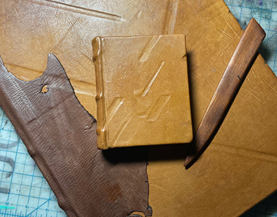 Leather bound sketchbooks (handmade)
