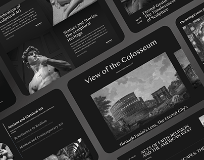 Art History Museum Website UI UX Design Case Study