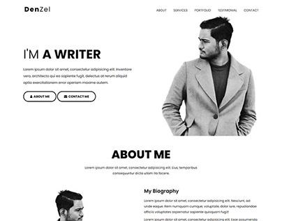 Denzel - Personal Portfolio HTML Template