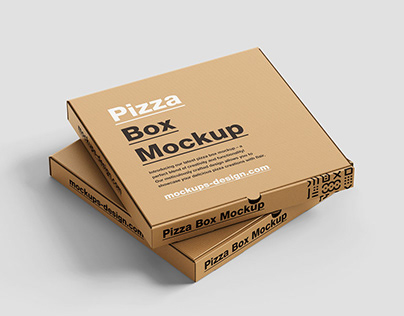 Free pizza box mockup