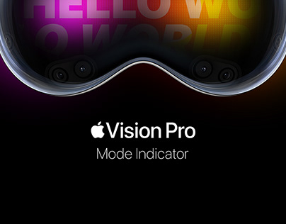 Vision Pro Mode Indicator Concept