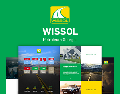 Wissol Petroleum Georgia Web page design