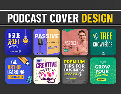Podcast cover art design