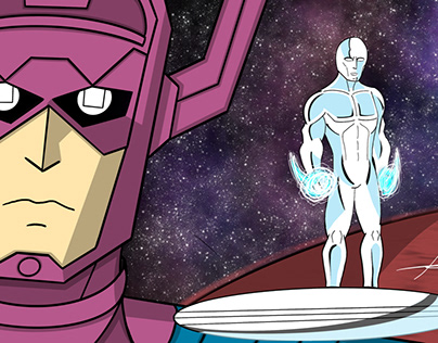 Galactus and the Silver Surfer