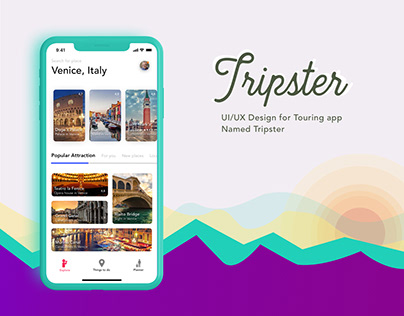 Tripster - UI/UX design of Touring app