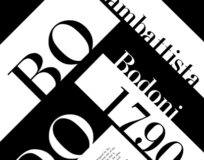 Cartaz Tipográfico | fonte Bodoni