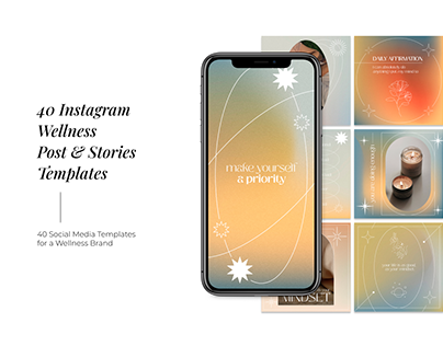 Wellness Instagram Posts and Stories Templates