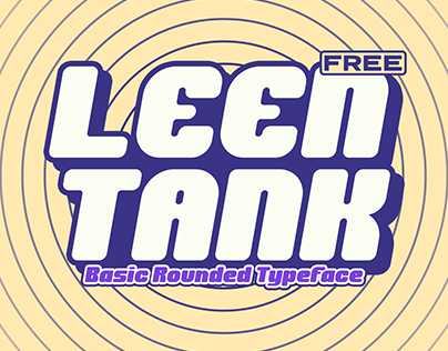 Leentank Free Rounded Typeface