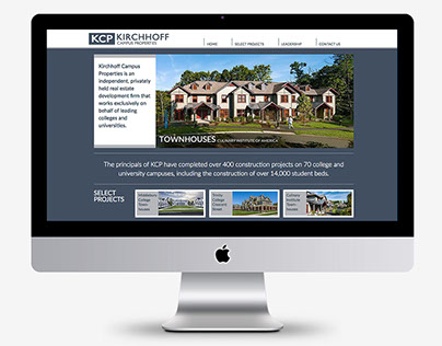 Kirchhoff Campus Properties Website Desgin