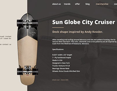Skateshop Website Design