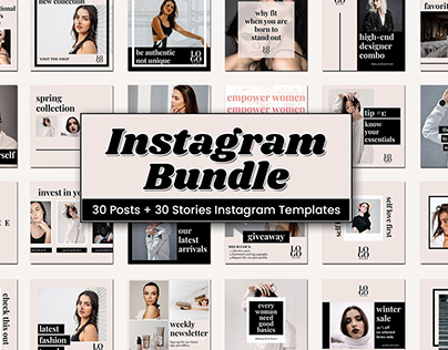 Instagram Post & Story Canva Templates : Belinda