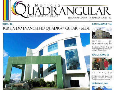Jornal A Notícia Quadrangular - Diagramação
