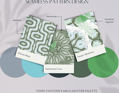 Textile Design x Pantone Mega Matter Palette